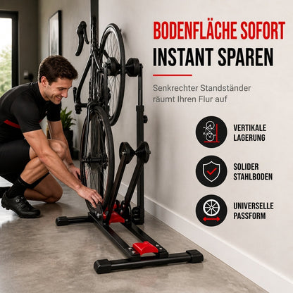 Support de Vélo au Sol Pliable en U - Rangement Vertical pour Vélo de Route et VTT