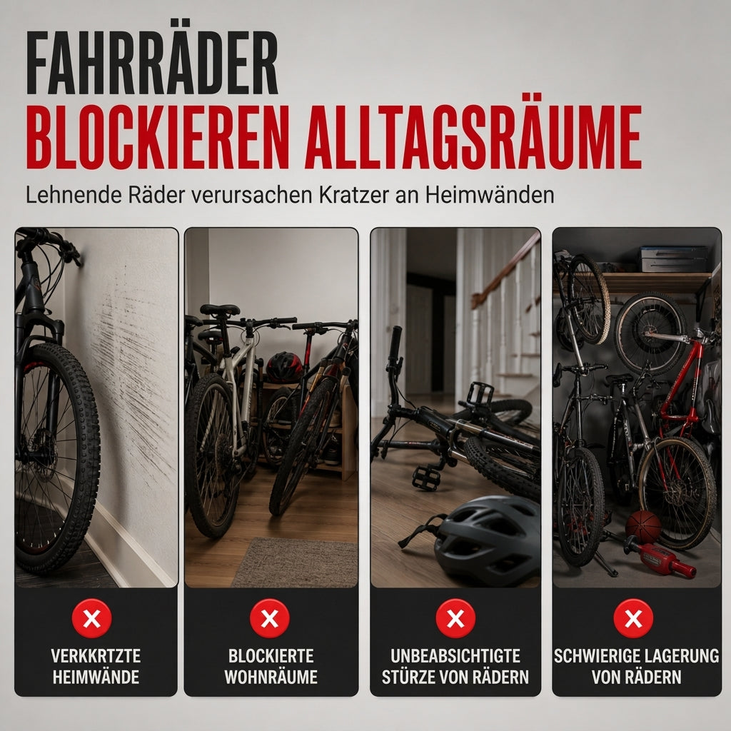 25% de Réduction – Support Vélo Vertical Pliable au Sol