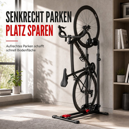 25% de Réduction – Support Vélo Vertical Pliable au Sol