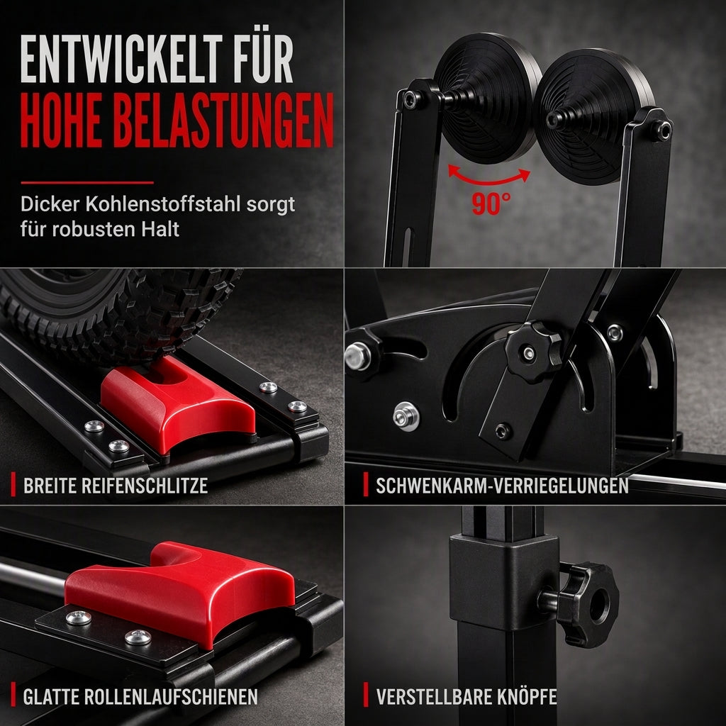 25% de Réduction – Support Vélo Vertical Pliable au Sol