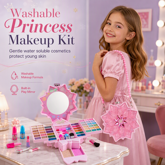 40% de Réduction – Coffret Maquillage Enfant Lavable avec Mallette