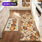 28% de Réduction – Lot de 2 Tapis de Cuisine Automne Antidérapants