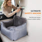 Siège Auto pour Chien & Chat – Panier Rehausseur avec Sangle de Sécurité