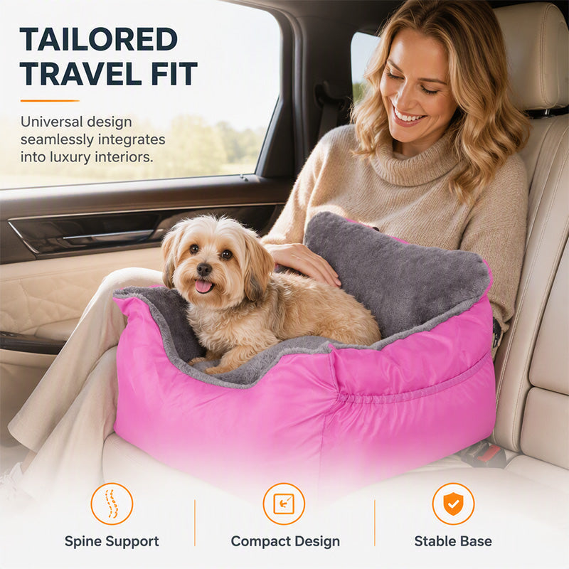 Siège Auto pour Chien & Chat – Panier Rehausseur avec Sangle de Sécurité