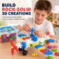 ❄️ Blocs de Construction 3D Flocon de Neige – Emboîtables, Plastique PP, 100 à 600 Pièces