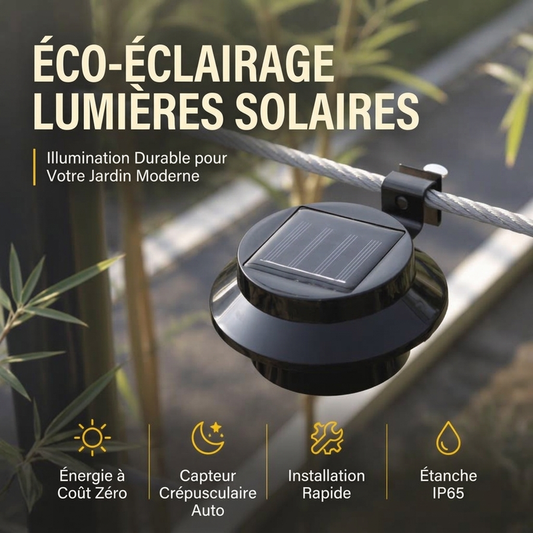 50% de Réduction – Lampe Solaire LED pour Mur et Gouttière
