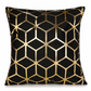 Housse de Coussin Style Européen – Velours & Dorure à Chaud, 45×45 cm