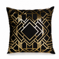Housse de Coussin Style Européen – Velours & Dorure à Chaud, 45×45 cm