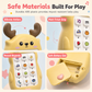 Téléphone d'Éveil Bébé Faon – Musical, Sons Doux & Anneau de Dentition