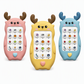 Téléphone d'Éveil Bébé Faon – Musical, Sons Doux & Anneau de Dentition