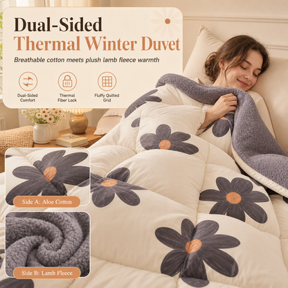 50% de Réduction – Couette d'Hiver Polaire Agneau et Coton Aloès