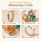 50% de Réduction – Boucles d'Oreilles Pendantes Rétro Cœur en Cristal