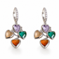 50% de Réduction – Boucles d'Oreilles Pendantes Rétro Cœur en Cristal