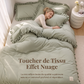 Parure de Lit 4 Pièces à Volants Romantiques – Microfibre Douceur Nuage