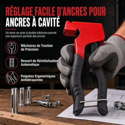 50% de Réduction – Pince à Chevilles pour Parois Creuses M3-M8 en Acier Forgé