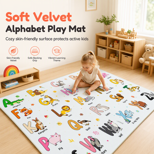 50% de Réduction – Tapis Enfant en Velours Cristal Ultra-Doux