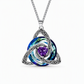50% de Réduction – Collier Pendentif Pierre de Naissance, Nœud Celtique