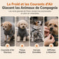 Manteau pour chien d'hiver chaud avec bandes réfléchissantes et harnais, adapté aux chiens de petite et moyenne taille