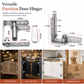 50% de Réduction – Charnière à Ressort Double Action, Inox Anti-Rouille