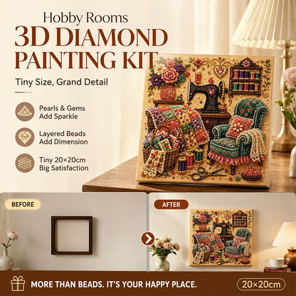 50% de Réduction – Kit Peinture Diamant, Perles Nacrées et Gemmes Décoratives