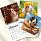 50% de Réduction – Calendrier Mural 2027 Cochons d'Inde, Photos Adorables