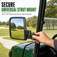 50% de Réduction – Rétroviseur Universel Voiturette de Golf, Verre Courbé