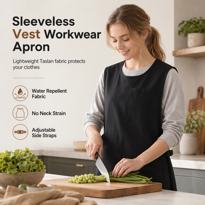50% de Réduction – Tablier-Gilet de Cuisine Imperméable et Anti-Huile