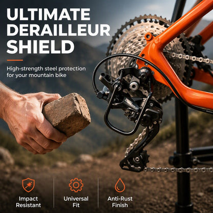 50% de Réduction – Protège-Dérailleur Vélo, Acier Massif Anti-Choc