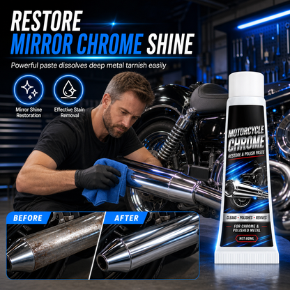 50% de Réduction – Pâte à Polir Chrome et Métaux pour Moto