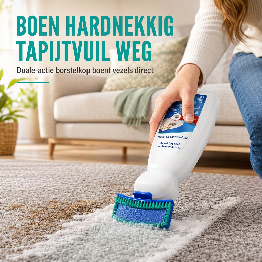 50% de Réduction – Nettoyant Mousse Textile et Tapis sans Rinçage, Brosse 200ml