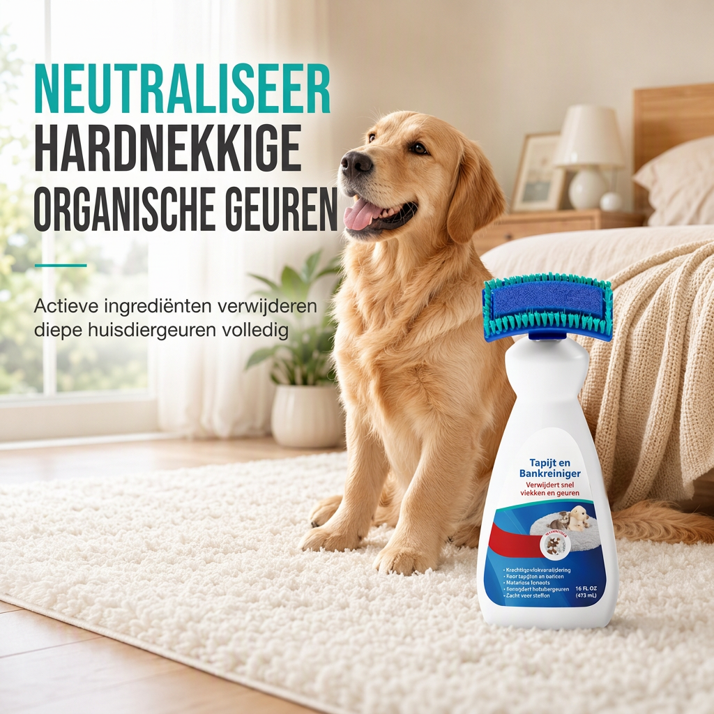 50% de Réduction – Nettoyant Mousse Textile et Tapis sans Rinçage, Brosse 200ml