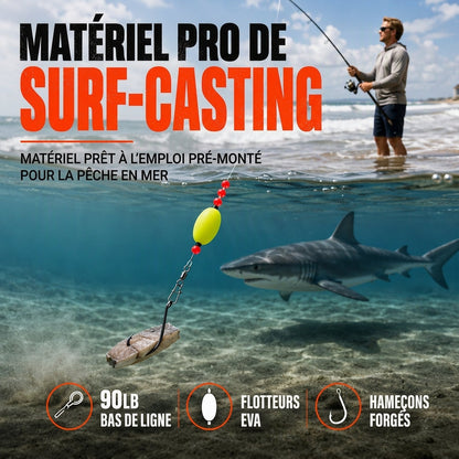 60% de Réduction – Montages Pré-Noués pour Pêche en Surfcasting