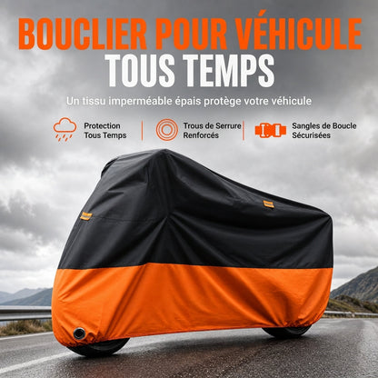 50% de Réduction – Housse de Moto Étanche Renforcée avec Œillets Antivol