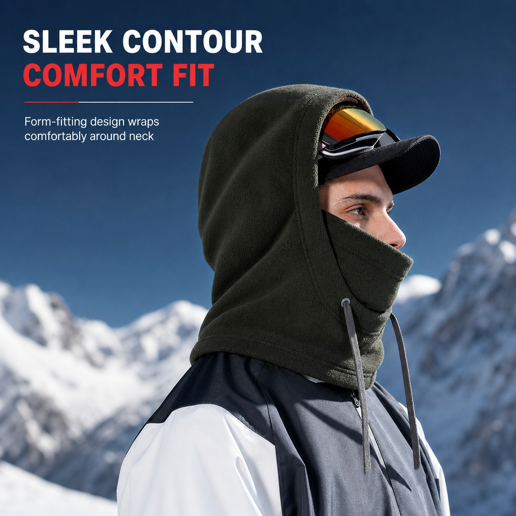 50% de Réduction – Cagoule Thermique Polaire Coupe-Vent Ski Moto Anti-Buée