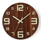50% de Réduction – Horloge Murale Silencieuse Lumineuse en Bois 30 cm