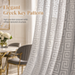 50% de Réduction – Rideau Voilage Jacquard Géométrique Tamisant Salon et Chambre