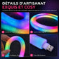 50% de Réduction – Ruban Néon LED RGBIC en Fausse Fourrure 360°