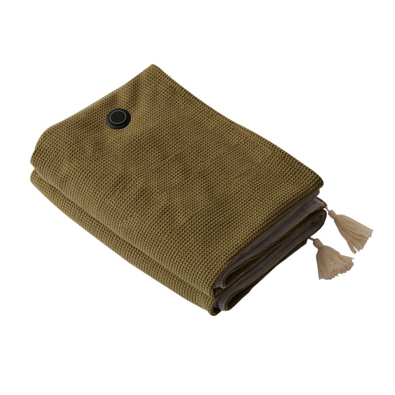📢 50% de Réduction – Châle Plaid Chauffant Électrique USB en Polaire Douce, Couverture Poncho Chauffante Lavable 3 Niveaux