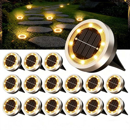 50% de Réduction – Bornes Solaires Encastrables Jardin en Inox (Lot de 4)