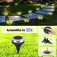 50% de Réduction – Bornes Solaires Encastrables Jardin en Inox (Lot de 4)