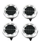 50% de Réduction – Bornes Solaires Encastrables Jardin en Inox (Lot de 4)