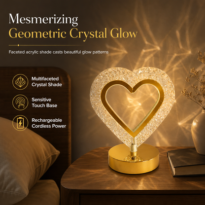 50% de Réduction – Lampe Cristal Tactile 3 Couleurs Rechargeable