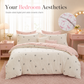 50% de Réduction – Parure de Lit 3 Pièces Nœud Papillon en Microfibre