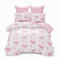 50% de Réduction – Parure de Lit 3 Pièces Nœud Papillon en Microfibre