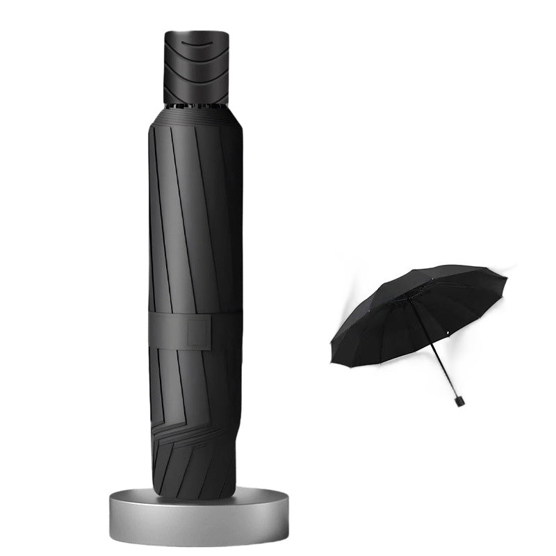 50% de Réduction – Parapluie Pliable Extra-Large 130cm, 12 Baleines Renforcées Coupe-Vent, Anti-UV UPF 50+ et Pliage Inversé