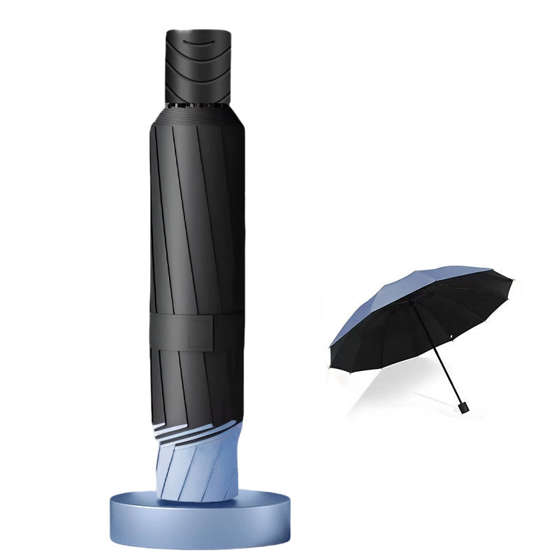 50% de Réduction – Parapluie Pliable Extra-Large 130cm, 12 Baleines Renforcées Coupe-Vent, Anti-UV UPF 50+ et Pliage Inversé