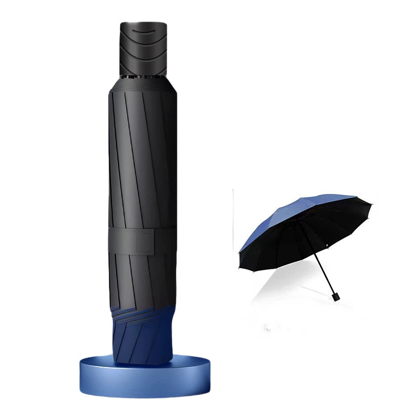 50% de Réduction – Parapluie Pliable Extra-Large 130cm, 12 Baleines Renforcées Coupe-Vent, Anti-UV UPF 50+ et Pliage Inversé