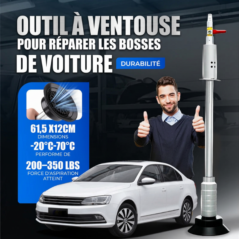 50% de Réduction – Ventouse Débosseleur Carrosserie Voiture, Outil de Tirage et Réparation de Bosses sans Peinture