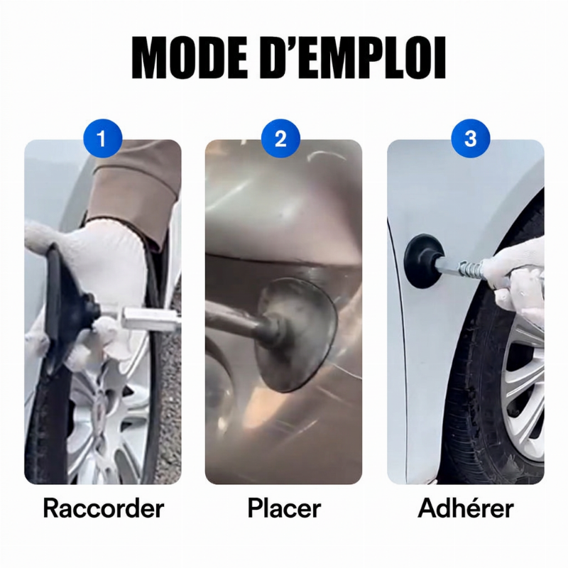 50% de Réduction – Ventouse Débosseleur Carrosserie Voiture, Outil de Tirage et Réparation de Bosses sans Peinture