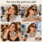 50% de Réduction – Foulard Collier à Perles et Fermoir Magnétique